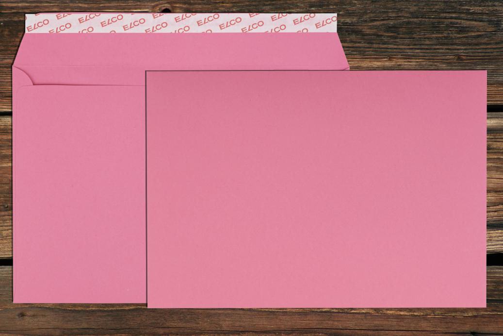 Briefhüllen C5 162x229 mm Haftklebend Eosinrot 120 g/qm